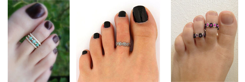 Beaded Toe Rings