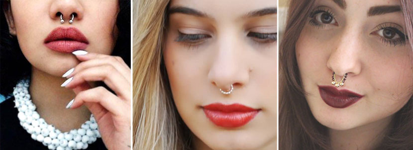 Septum piercing