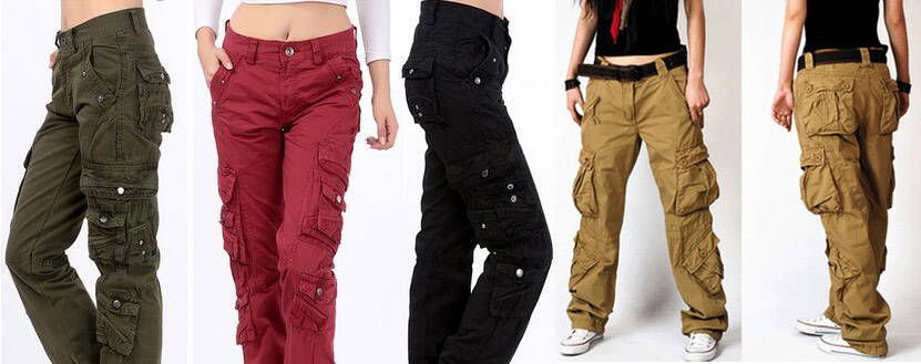 Ladies Cargo Trousers